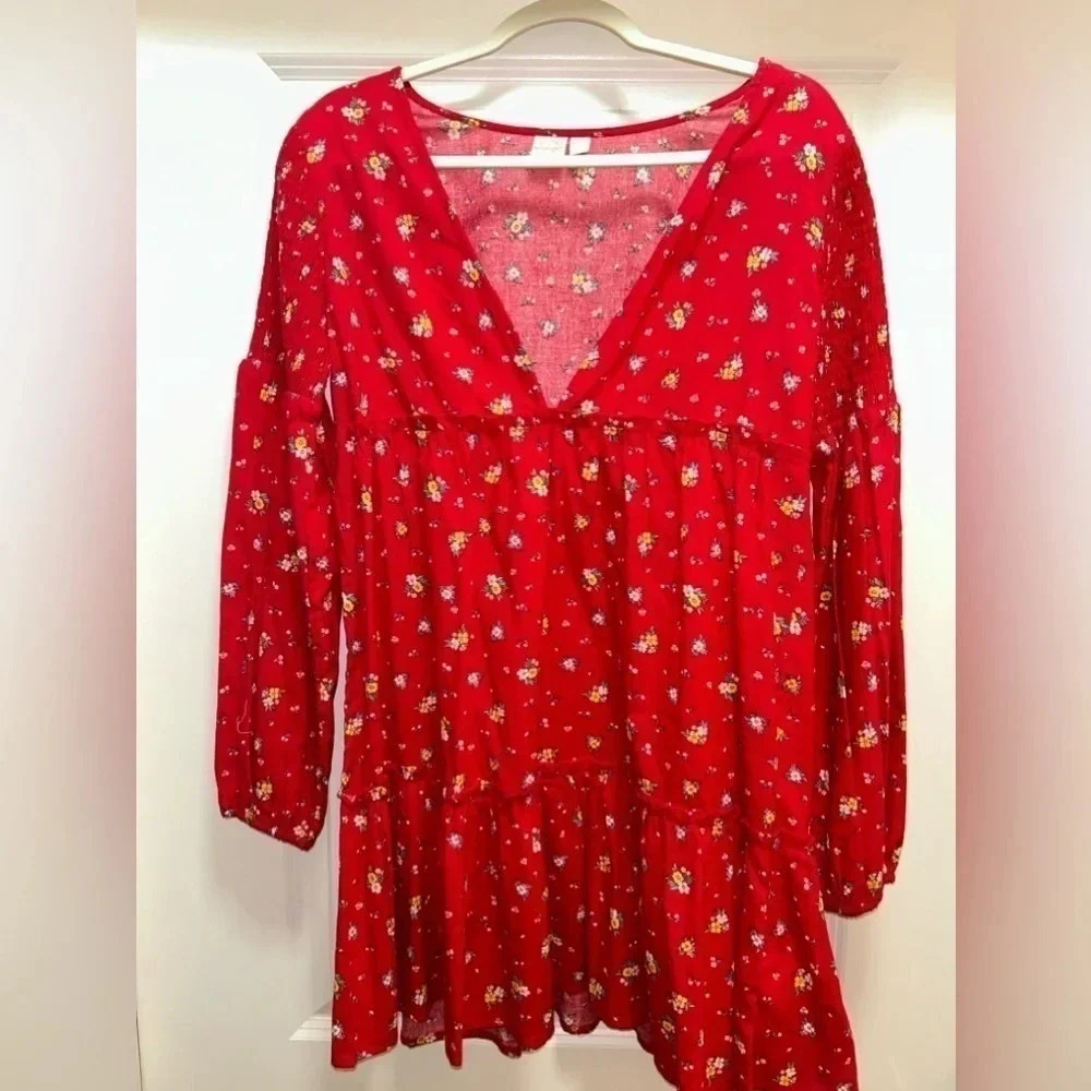 Billabong X Wrangler Long Sleeve Mini Dress. NWOT. Size small. - Picture 3 of 7